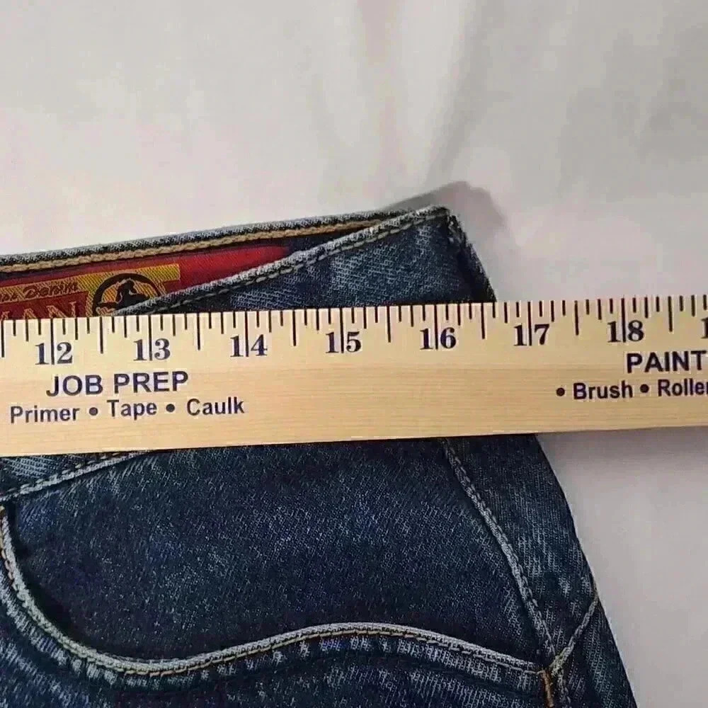 Vintage LAWMAN Western Womens Junior Slim World Class Denim Riding Capris Sz 13 - Picture 10 of 11